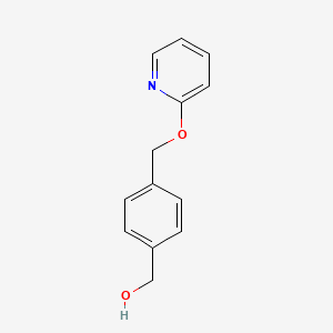 molecular formula C13H13NO2 B1397728 (4-(Pyridin-2-yloxymethyl)-phenyl)-methanol CAS No. 936342-24-4