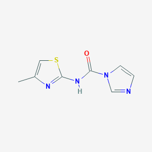 molecular formula C8H8N4OS B1397730 N-(4-methylthiazol-2-yl)-1H-imidazole-1-carboxamide CAS No. 1217486-99-1