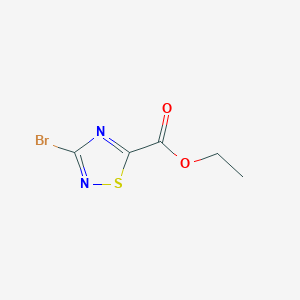 molecular formula C5H5BrN2O2S B13977318 Ethyl 3-bromo-1,2,4-thiadiazole-5-carboxylate 