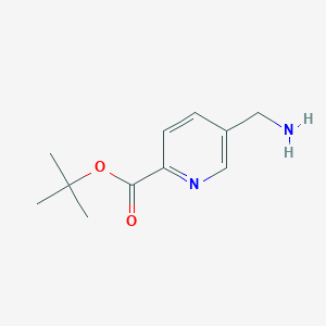 molecular formula C11H16N2O2 B13977376 Tert-butyl 5-(aminomethyl)pyridine-2-carboxylate 
