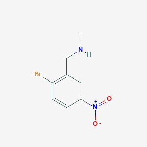 molecular formula C8H9BrN2O2 B1397738 1-(2-bromo-5-nitrophenyl)-N-methylmethanamine CAS No. 1037082-28-2