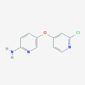 molecular formula C10H8ClN3O B1397739 5-(2-Chloropyridin-4-yloxy)pyridin-2-amine CAS No. 1225278-67-0
