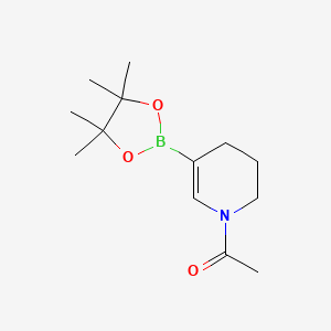 molecular formula C13H22BNO3 B1397740 1-(5-(4,4,5,5-tetramethyl-1,3,2-dioxaborolan-2-yl)-3,4-dihydropyridin-1(2H)-yl)ethanone CAS No. 1227068-63-4
