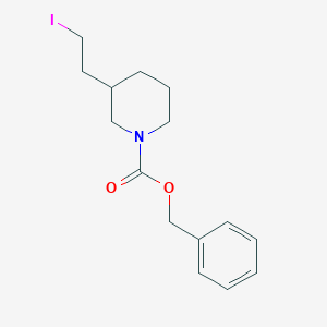molecular formula C15H20INO2 B13977425 Benzyl 3-(2-iodoethyl)piperidine-1-carboxylate 