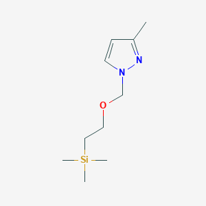 molecular formula C10H20N2OSi B13977476 Trimethyl-[2-[(3-methylpyrazol-1-yl)methoxy]ethyl]silane 