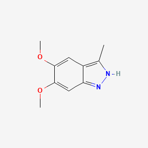 molecular formula C10H12N2O2 B13977497 5,6-dimethoxy-3-methyl-1H-indazole CAS No. 7746-31-8