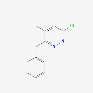 molecular formula C13H13ClN2 B1397750 3-Benzyl-6-chloro-4,5-dimethylpyridazine CAS No. 1204978-02-8