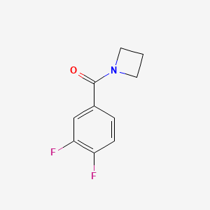 molecular formula C10H9F2NO B1397753 1-(3,4-Difluorobenzoyl)azetidine CAS No. 863505-11-7