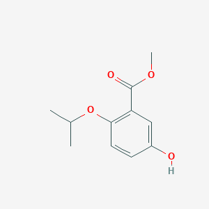 molecular formula C11H14O4 B1397758 Benzoic acid, 5-hydroxy-2-(1-methylethoxy)-, methyl ester CAS No. 927908-25-6