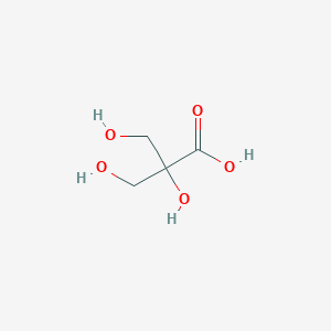 molecular formula C4H8O5 B13977611 2,3-Dihydroxy-2-(hydroxymethyl)propanoic acid 