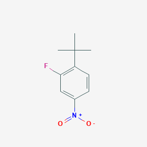 molecular formula C10H12FNO2 B1397763 1-Tert-butyl-2-fluoro-4-nitrobenzene CAS No. 489-18-9