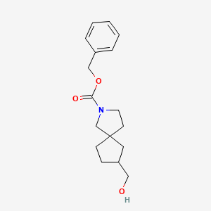 molecular formula C17H23NO3 B13977630 Benzyl 7-(hydroxymethyl)-2-azaspiro[4.4]nonane-2-carboxylate 