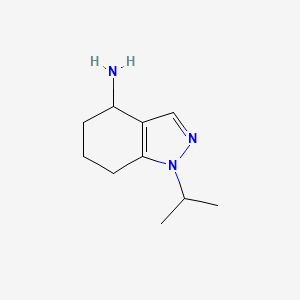 molecular formula C10H17N3 B1397764 1-(Propan-2-yl)-4,5,6,7-tetrahydro-1H-indazol-4-amine CAS No. 1202411-49-1