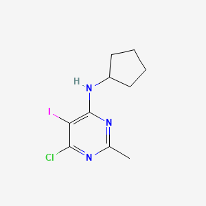 6-Chloro-n-cyclopentyl-5-iodo-2-methylpyrimidin-4-amine