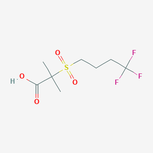2-Methyl-2-(4,4,4-trifluorobutane-1-sulfonyl)-propionic acid
