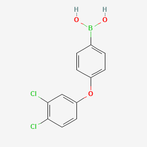 molecular formula C12H9BCl2O3 B13977692 B-[4-(3,4-Dichlorophenoxy)phenyl]boronic acid CAS No. 1029438-52-5