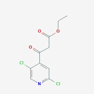 Ethyl 3-(2,5-dichloropyridin-4-yl)-3-oxopropionoate