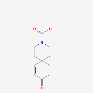 molecular formula C15H23NO3 B1397773 Tert-butyl 9-oxo-3-azaspiro[5.5]undec-7-ene-3-carboxylate CAS No. 873924-07-3