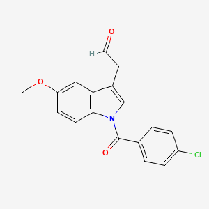 molecular formula C19H16ClNO3 B13977740 [1-(4-Chlorobenzoyl)-5-methoxy-2-methyl-1H-indol-3-yl]acetaldehyde CAS No. 24438-49-1