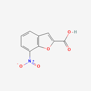 molecular formula C9H5NO5 B1397775 7-Nitrobenzofuran-2-carboxylic acid CAS No. 90483-98-0