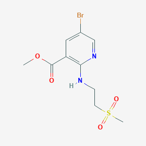 Methyl 5-bromo-2-(2-(methylsulfonyl)ethylamino)nicotinate