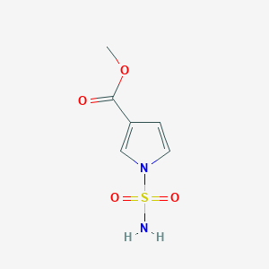 molecular formula C6H8N2O4S B13977765 methyl 1-sulfamoyl-1H-pyrrole-3-carboxylate 