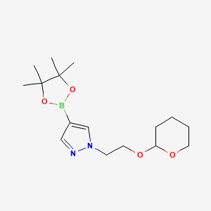 1-[2-(oxan-2-yloxy)ethyl]-4-(tetramethyl-1,3,2-dioxaborolan-2-yl)-1H-pyrazole