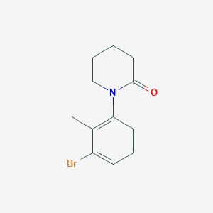 molecular formula C12H14BrNO B1397779 1-(3-Bromo-2-methylphenyl)piperidin-2-one CAS No. 1231891-49-8