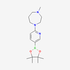 1-Methyl-4-(5-(4,4,5,5-tetramethyl-1,3,2-dioxaborolan-2-yl)pyridin-2-yl)-1,4-diazepane