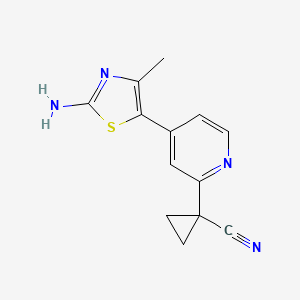 1-(4-(2-Amino-4-methylthiazol-5-yl)pyridin-2-yl)cyclopropanecarbonitrile