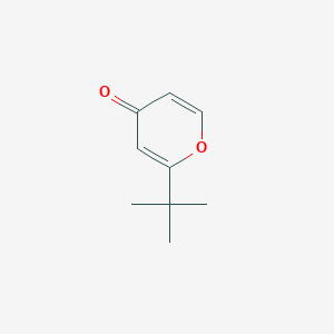 molecular formula C9H12O2 B1397785 2-(叔丁基)-4H-吡喃-4-酮 CAS No. 74628-14-1