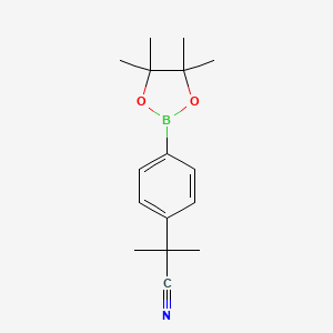 2-Methyl-2-(4-(4,4,5,5-tetramethyl-1,3,2-dioxaborolan-2-yl)phenyl)propanenitrile