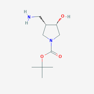 cis-1-Boc-3-hydroxy-4-aminomethylpyrrolidine