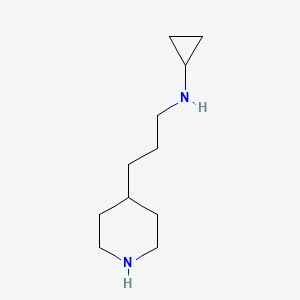 molecular formula C11H22N2 B13977937 N-(3-(piperidin-4-yl)propyl)cyclopropanamine 