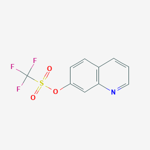 molecular formula C10H6F3NO3S B1397804 Quinolin-7-yl trifluoromethanesulfonate CAS No. 163485-84-5