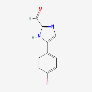 molecular formula C10H7FN2O B13978066 4-(4-Fluoro-phenyl)-1H-imidazole-2-carbaldehyde 
