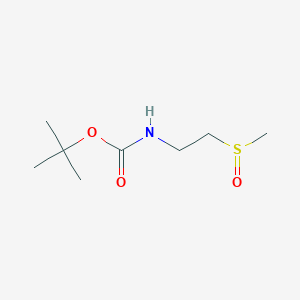 molecular formula C8H17NO3S B13978086 tert-Butyl (2-(methylsulfinyl)ethyl)carbamate 