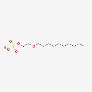 molecular formula C12H26O5S B13978111 Ethanol, 2-(decyloxy)-, hydrogen sulfate CAS No. 61894-66-4