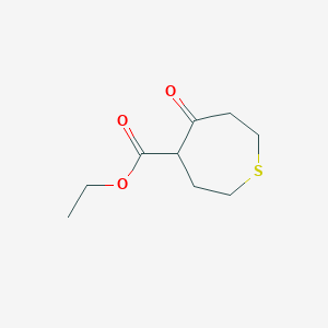 molecular formula C9H14O3S B1397818 Ethyl 5-oxothiepane-4-carboxylate CAS No. 925218-54-8