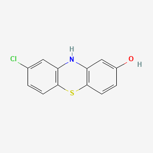 molecular formula C12H8ClNOS B13978263 8-Chloro-10H-phenothiazin-2-ol CAS No. 5909-61-5