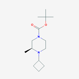tert-butyl (3S)-4-cyclobutyl-3-methylpiperazine-1-carboxylate
