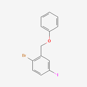 1-Bromo-4-iodo-2-(phenoxymethyl)benzene