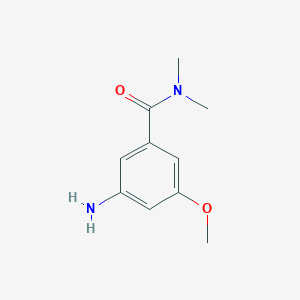 molecular formula C10H14N2O2 B1397830 3-amino-5-methoxy-N,N-dimethylbenzamide CAS No. 1050513-84-2