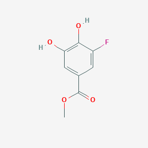 molecular formula C8H7FO4 B13978338 Methyl 3-fluoro-4,5-dihydroxybenzoate 