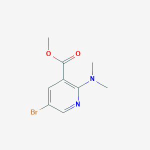 molecular formula C9H11BrN2O2 B1397834 5-溴-2-(二甲氨基)烟酸甲酯 CAS No. 1220419-54-4