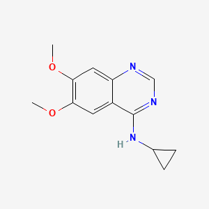 molecular formula C13H15N3O2 B13978357 N-cyclopropyl-6,7-dimethoxyquinazolin-4-amine 