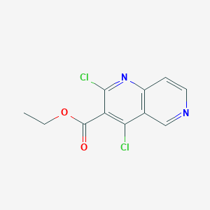 molecular formula C11H8Cl2N2O2 B13978365 Ethyl 2,4-dichloro-1,6-naphthyridine-3-carboxylate 