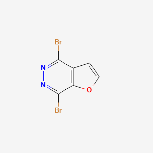 molecular formula C6H2Br2N2O B13978373 4,7-Dibromofuro[2,3-d]pyridazine 