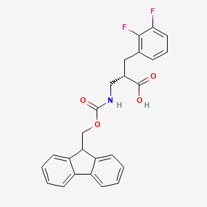 molecular formula C25H21F2NO4 B13978386 Fmoc-(s)-3-amino-2-(2,3-difluorobenzyl)propanoic acid 