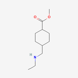 molecular formula C11H21NO2 B1397839 Methyl trans-4-[(ethylamino)methyl]cyclohexanecarboxylate CAS No. 944158-31-0
